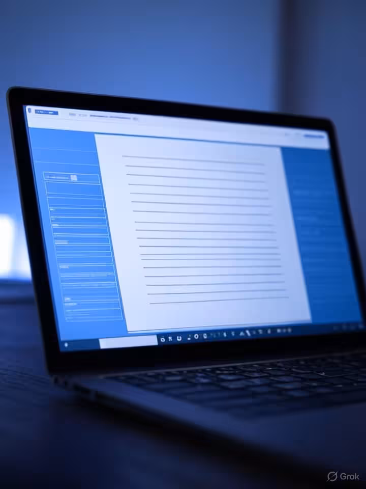 Professional ID verification process visualization, secure document upload interface on laptop scree